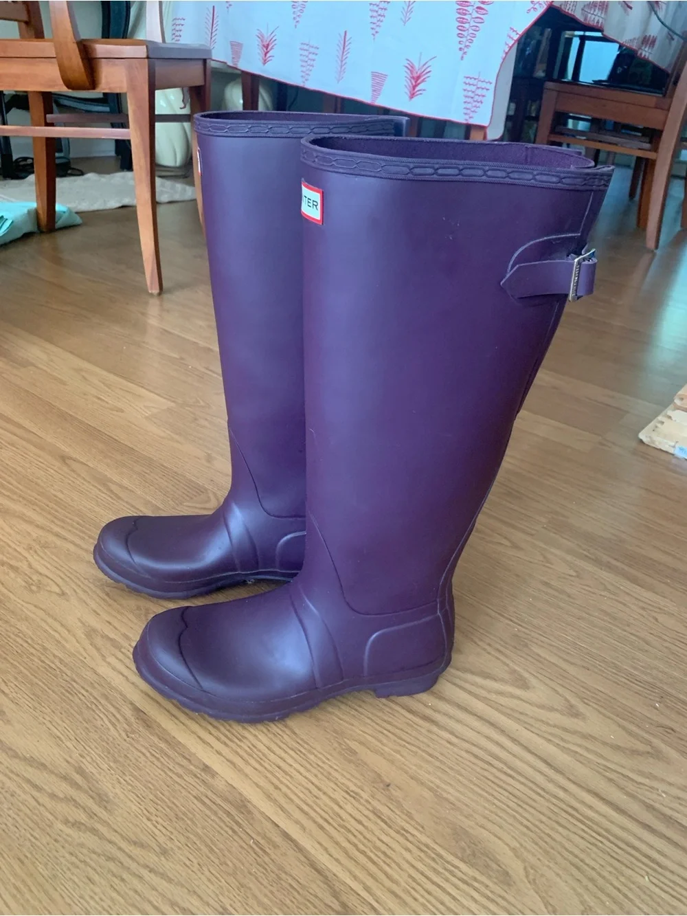 Nordstrom Hunter Tall Rain Boots in Plum